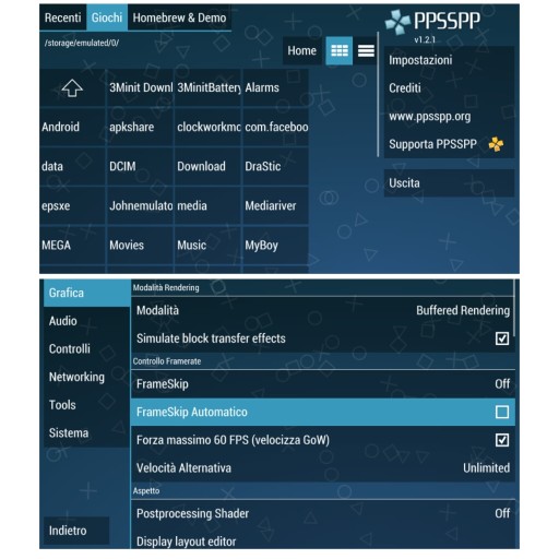 Migliori emulatori di giochi per android - PPSSPP - PSP emulator