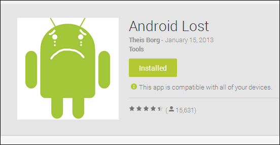Migliori app antifurto Android - Android Lost