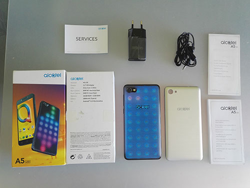 Recensione Alcatel A5 LED - unboxing