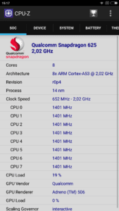 Recensione Xiaomi Mi Max 2 - CPU-z