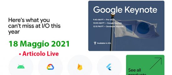 Diretta Google Keynote I/O 2021